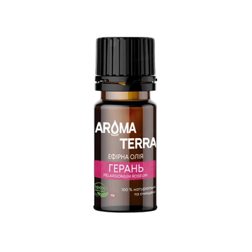Ефірна олія Aroma Terra Герані, 10 мл ЕО6 фото