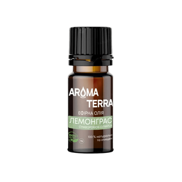 Ефірна олія Aroma Terra Лемонграсу, 10 мл ЕО9 фото