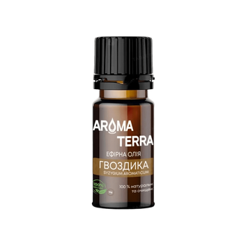 Ефірна олія Aroma Terra Гвоздика, 10 мл ЕО18 фото